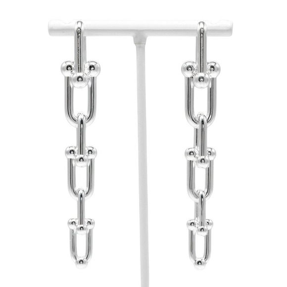 TIFFANY Silver Earrings - Picture 3 of 8